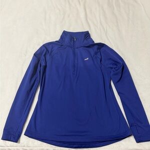 Women's Blue Long Sleeve Top. med-lg